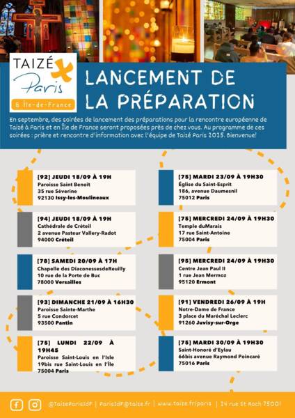 Affiche lancement de préparation septembre